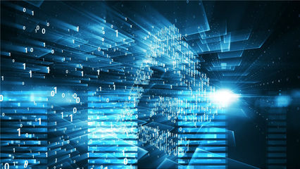 震撼高科技數(shù)字化解碼動(dòng)畫宣傳互聯(lián)網(wǎng)企業(yè)標(biāo)志與標(biāo)題